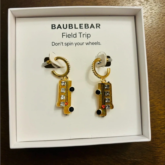 BaubleBar School Bus Dangle Earrings "Field Trip" - Picture 3 of 3